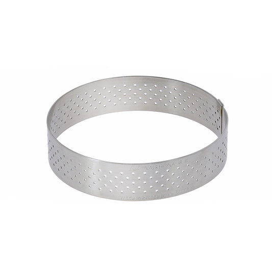 Perforated Round Tart Ring Height 0.8"
