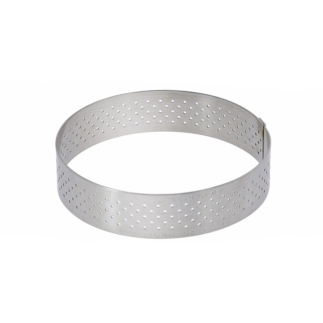Perforated Round Tart Ring Height 0.8"
