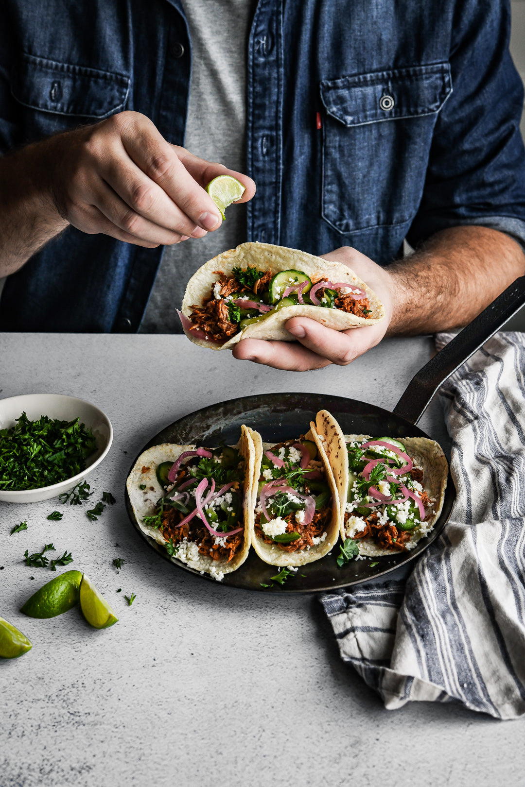 Blue Carbon Steel Crepe & Tortilla Pan