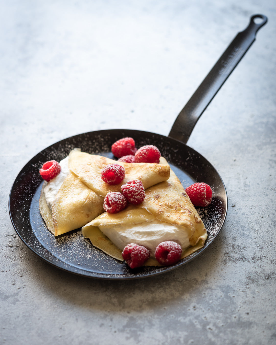 Blue Carbon Steel Crepe & Tortilla Pan