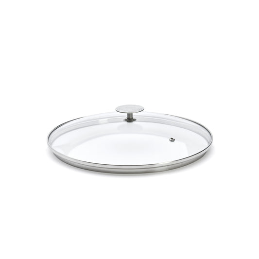 Glass Lid with Stainless Steel Knob, Tall Rim