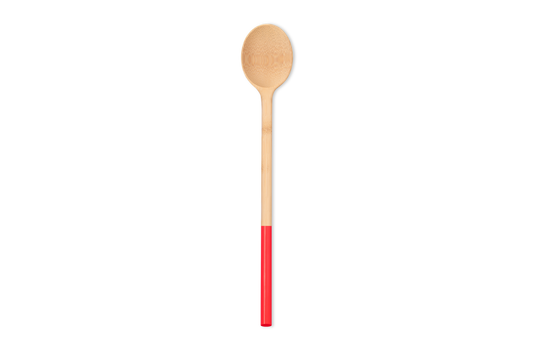 Bamboo Mixing Spoon - Red