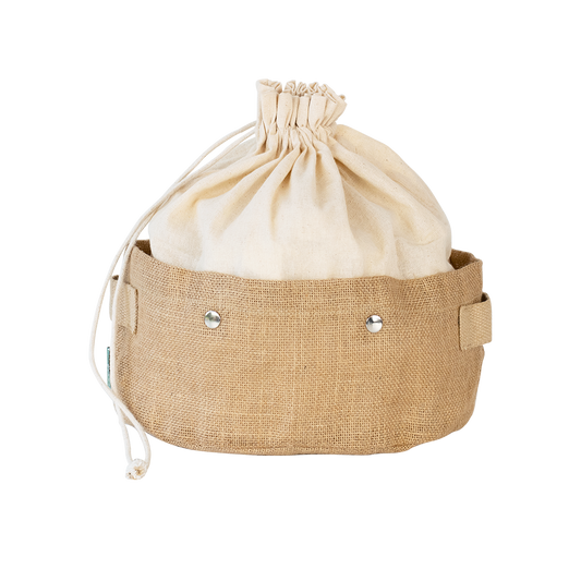 2-in-1 Shopping & Storage Basket - Organic Cotton and Jute