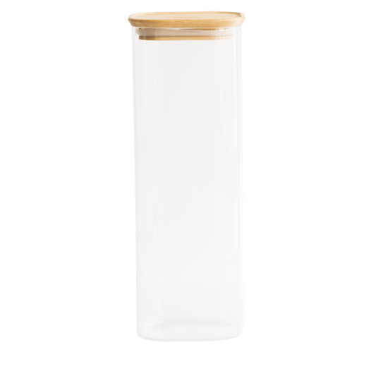 Stackable Glass Container with Bamboo Lid