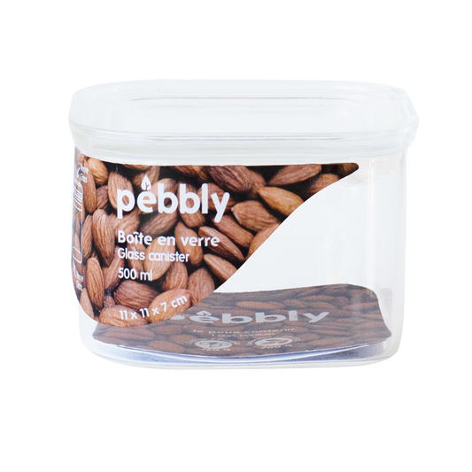 Stackable Glass Container with Glass Lid